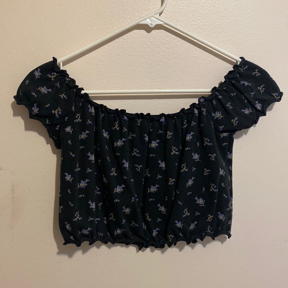 Forever 21 flower crop top